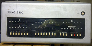 Willy Spreutel's Wang 3300 CPU, front view