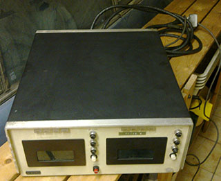 Willy Spreutel's Wang 3300 dual cassette unit, top front view